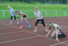 T11 60 m aidat. Voittaja Erin Kainulainen, SaRi sisäradalla.