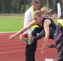 Terhi Suikki tuli kolmanneksi N17 pituushypyssä seuracup-finaalissa.