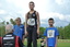 P13 60 m. 1. Joona Suojala, 2. Konsta Huusari, 3. Jasper Suojala.