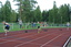 P15 300 m. Sulkavan Ville Hämäläinen sisäradalla on ensimmäisenä maalissa.