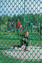 Iitu Purhonen kiekkoringissä.