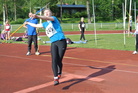 Janina Laine, Kerimäen Urheilijat, voitti T13-keihään kovalla tuloksella.