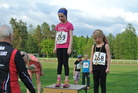 T7 40 m. 1. Siiri Nielikäinen, 2. Kristiina Pesonen, 3. Aino Putkonen