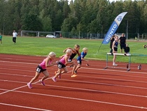 T9-sarjan 40 metrin startti piirinmestaruuskisoissa.